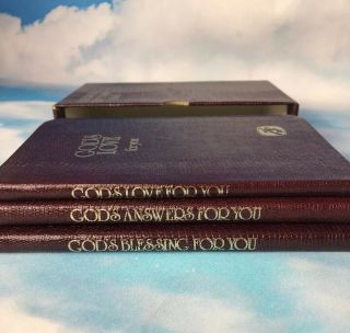 Jimmy Swaggart Ministries Books Vintage Box Set of 3 Bonded Leather 3