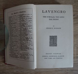 Lavengro The Scholar The Gypsy The Priest by George Borrow 1904 2