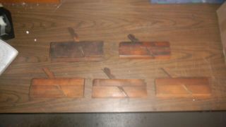 5 - Vintage Wooden (molding Style Hand Planes)