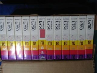 Sony Dynamicron L - 750 Betamax Blank Tapes
