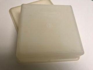 Vintage Tupperware Storage Container & Sheer Lid Square