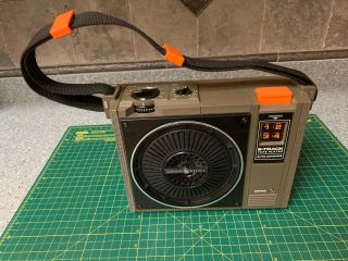 Vintage Retro Ge General Electric Portable 8 Track Player 3 - 5505d W/ Strap