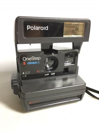 Vintage Polaroid One Step Close Up 600 Instant Film Camera W/ Strap