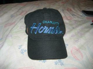 Vintage Sports Specialties Charlotte Hornets Black & Teal Snapback Cap / Hat