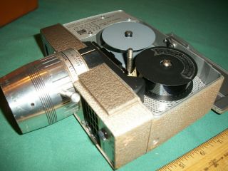 Vintage Bell & Howell Electric Eye 8MM Movie Camera –Winds and Runs Leather Case 5