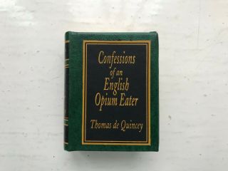 Del Prado Miniature Book Confessions Of An English Opium Eater Thomas De Quincey