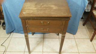 Vintage Kenmore Sewing Machine Cabinet Table Only W/mounting Hinges