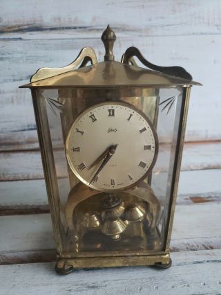 Vintage Aug.  Schatz & Sohne 400 Day Mantle Clock Made In Germany 55 For Part