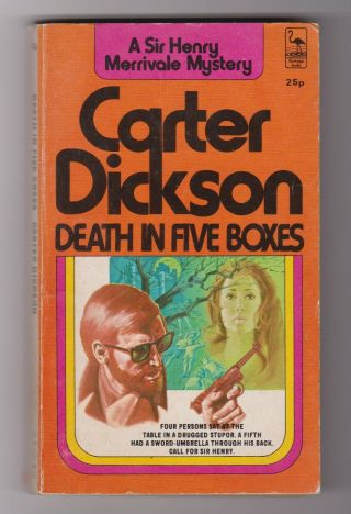 Carter Dickson - Death In Five Boxes - Belmont/flamingo Paperback 1972