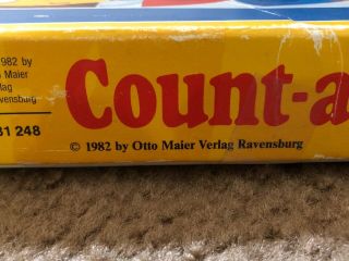 Vintage - 1982 Ravensburger Count - a - Colour Board Game - Made in W.  Germany 3