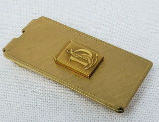 Vintage Nautical 12k Gold Filled Money Clip With Initial 17.  3 Grams