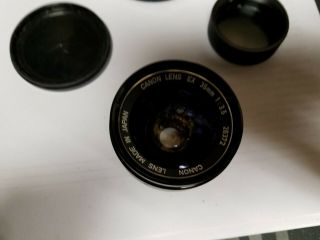 Canon lens ex 35mm 1:3.  5 5