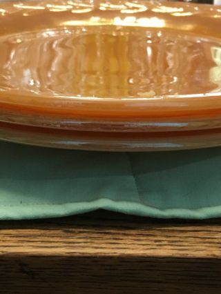 Vintage Fire King 11” Plate Peach Lustre 2
