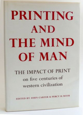 Printing And The Mind Of Man 1967 1st Uk Book Collecting,  Bibliophilia Nf In Dj