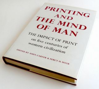 Printing and the Mind of Man 1967 1st UK Book Collecting,  Bibliophilia NF in DJ 4
