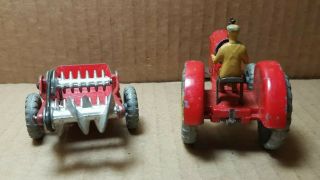 Vintage Dinky Toys Meccano Massey Harris Tractor & Manure Spreader 5