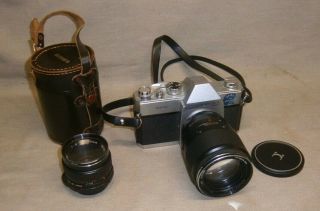 Vintage Mamiya Sekor 500dtl 35 Mm Camera & 2 Lens