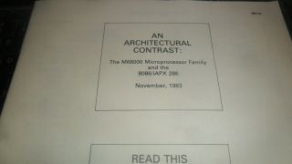 Motorola M68000 Microprocessor Family And 8086/iapx 286 Architectural Contrast