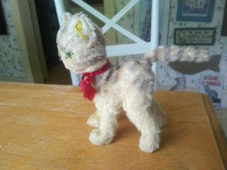 Antique Vintage Steiff Kitty Cat Lizzy Teddy Bear Friend EAN 2713/15 6in VGUC 3