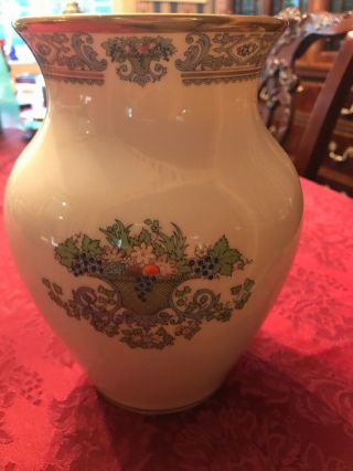 Vintage Large Lenox Fine China 8 In.  Vase.  Autumn Usa