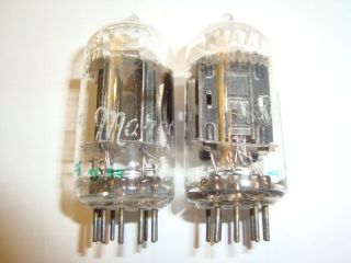 One Matched Pair 7025/12ax7 Tubes,  By Radiotron - Marconi Canada