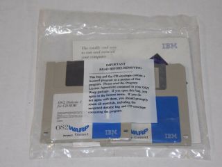 Nos Vtg 1995 Ibm Os/2 Warp Connect Version 3 Computer Pc Software Floppy Disk Cd