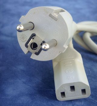 Apple Power Cord Gray ElectriCord EU VTG 1995 Power Macintosh Cable 6ft 2