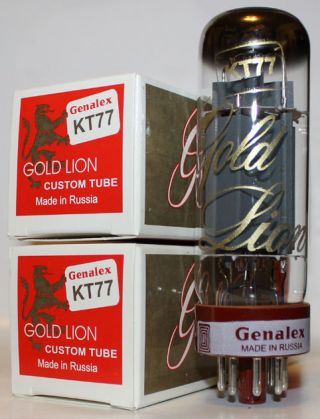Matched Pairs Genalex Gold Lion Kt77 / El34 Tubes,  Reissue,