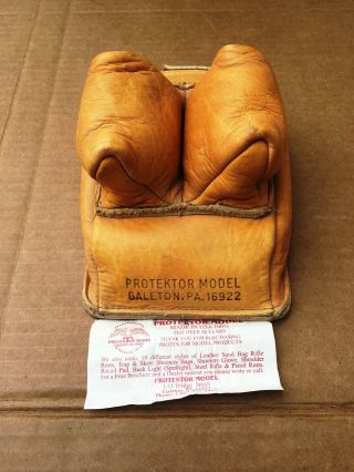 Vintage Protekton Leather Bag For Bench Rest
