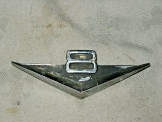 A Single Vintage Za Ford Fairlane V8 Lower Front Guard Badge