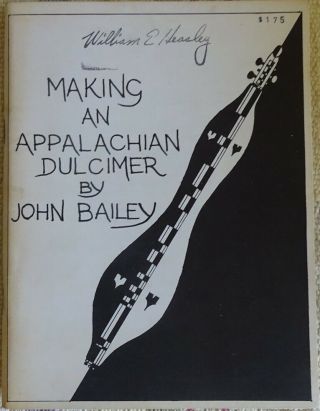 Making An Appalachian Dulcimer By John Bailey 1966 Vintage Instruction Book