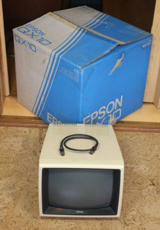 Vintage Epson Qx - 10 Q702a Computer Monitor