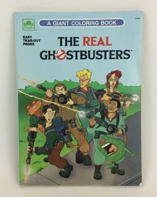 The Real Ghostbusters 3146 A Giant Coloring Book Golden Vintage 1984