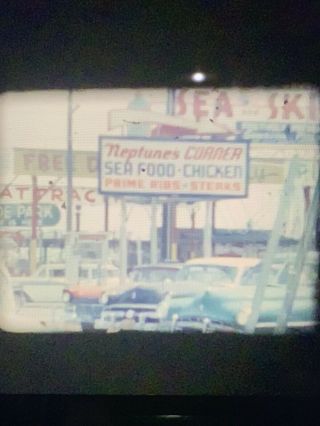 1959 Color 8mm Film Home Movie Ocean View Amusement Park Coaster Norfolk Va