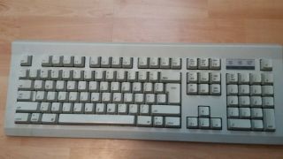 Green Mac Vintage White Alps Apple Ii Compatible Keyboard,  Comes With Adb Cable