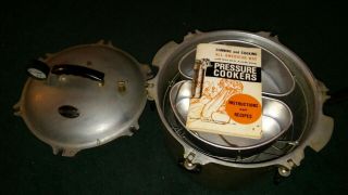 All American No 7 Cast Aluminum Pressure Cooker Canner 15 - 1/2 Quarts Vintage