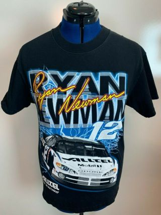 Vintage Style Ryan Newman All Over Print Nascar Med Nextel Monster Tshirt 146