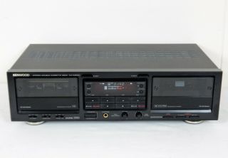 Kenwood Kx - W8020 Dual Cassette Deck,  High End.  Auto Reverse,  Reconditioned.