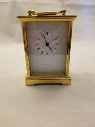 Vintage Tiffany & Co.  Brass/quartz Desk Carriage Clock