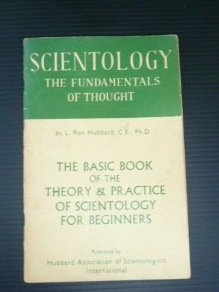 Vintage Book Scientology Fundamentals Of Thought,  Hubbard Translator 