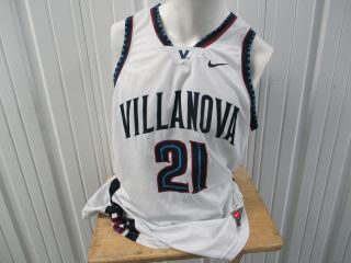 Vintage Nike Villanova Wildcats Basketball 21 Elite Xl White Jersey