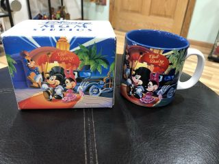 Vintage 1987 Disney Mgm Studios Club Daisy Minnie Mickey 3.  5” Mug