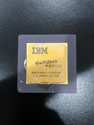 Ibm 6x86mx Pr300 Processor Cpu Ibm26x86mx - Cvapr300gf Parts/gold Recovery Only