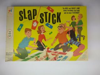 Vintage Board Game Slap Stick Milton Bradley 1996