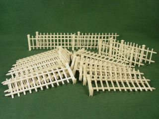 Vintage Marx Dollhouse White Picket Fence With Gate