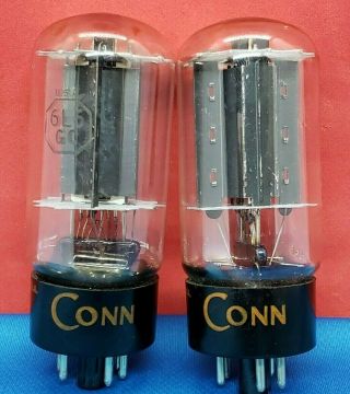 Rca 6l6 Gc Matched Tube Pair 1960 Black Plate D D Audio Vacuum Tubes Amplifier