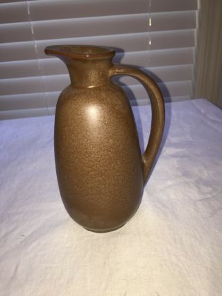Vintage Frankoma Pottery Pitcher/jug Brown/tan Color 835