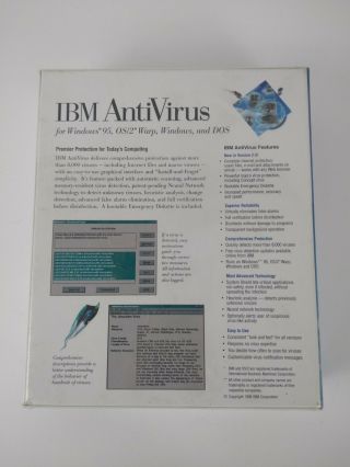 Vintage IBM Computer Antivirus Windows 95 OS/2 Warp Windows & DOS 5