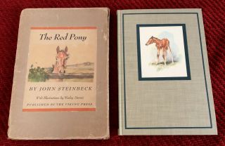 The Red Pony By John Steinbeck 1945 1st Ed.  1st Printing Near Fine With Slipcase
