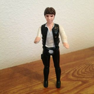 Star Wars Vintage Kenner Han Solo 1977 Action Figure Large Head First 12